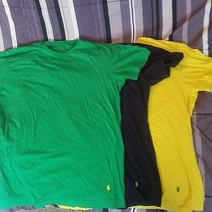 3 POLO RALPH LAUREN T SHIRTS SIZE L